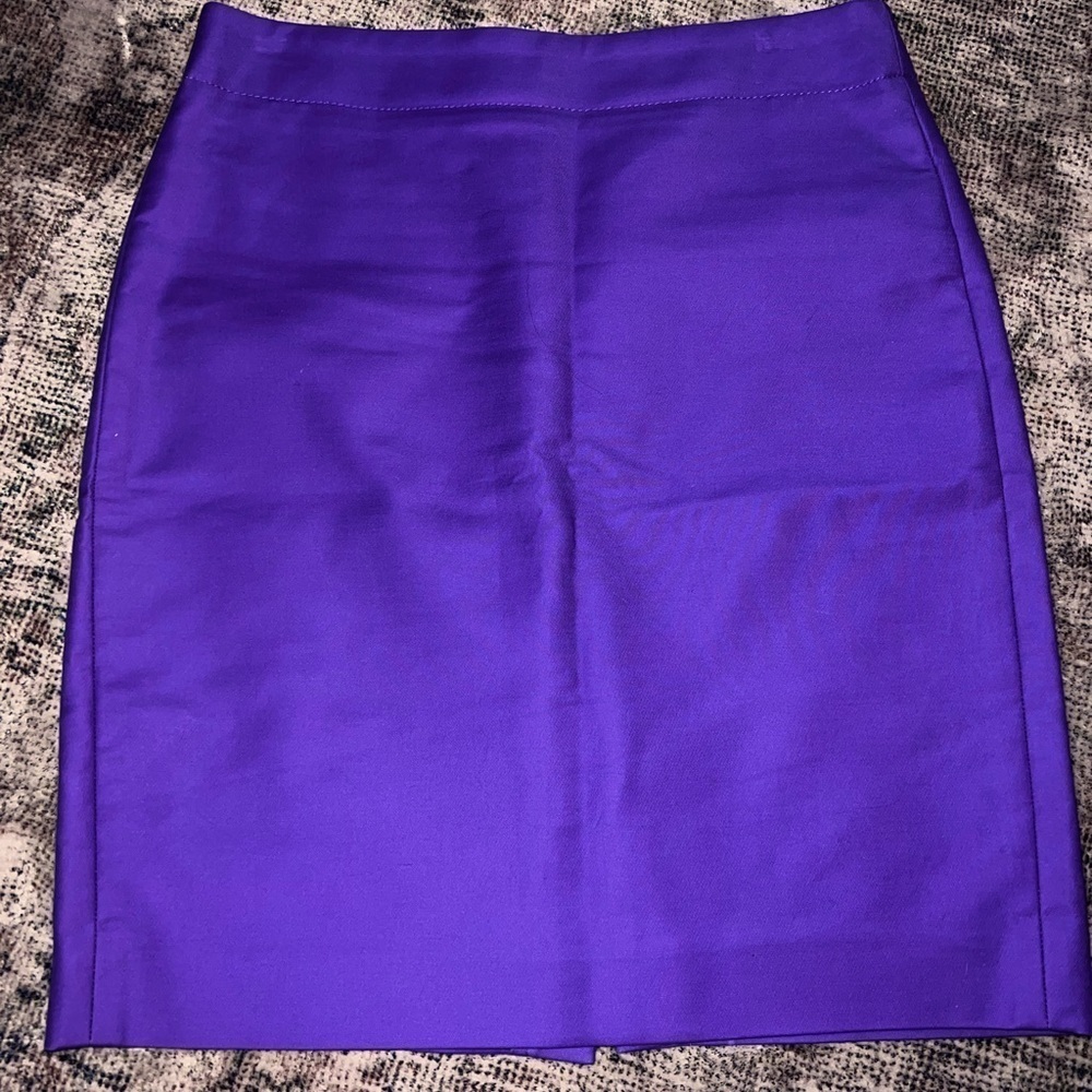 J.Crew No. 2 Purple Pencil Skirt Size 6 Petite